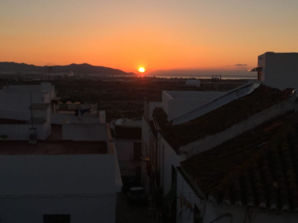 Sunrise from the master bedroom balcony.