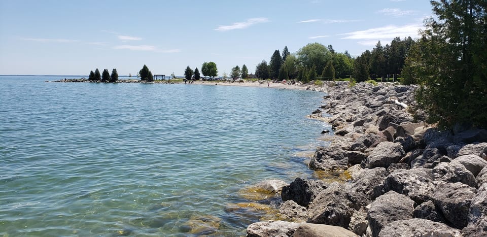 Collingwood Sunset Point Beach and Park, Paid parking in effect