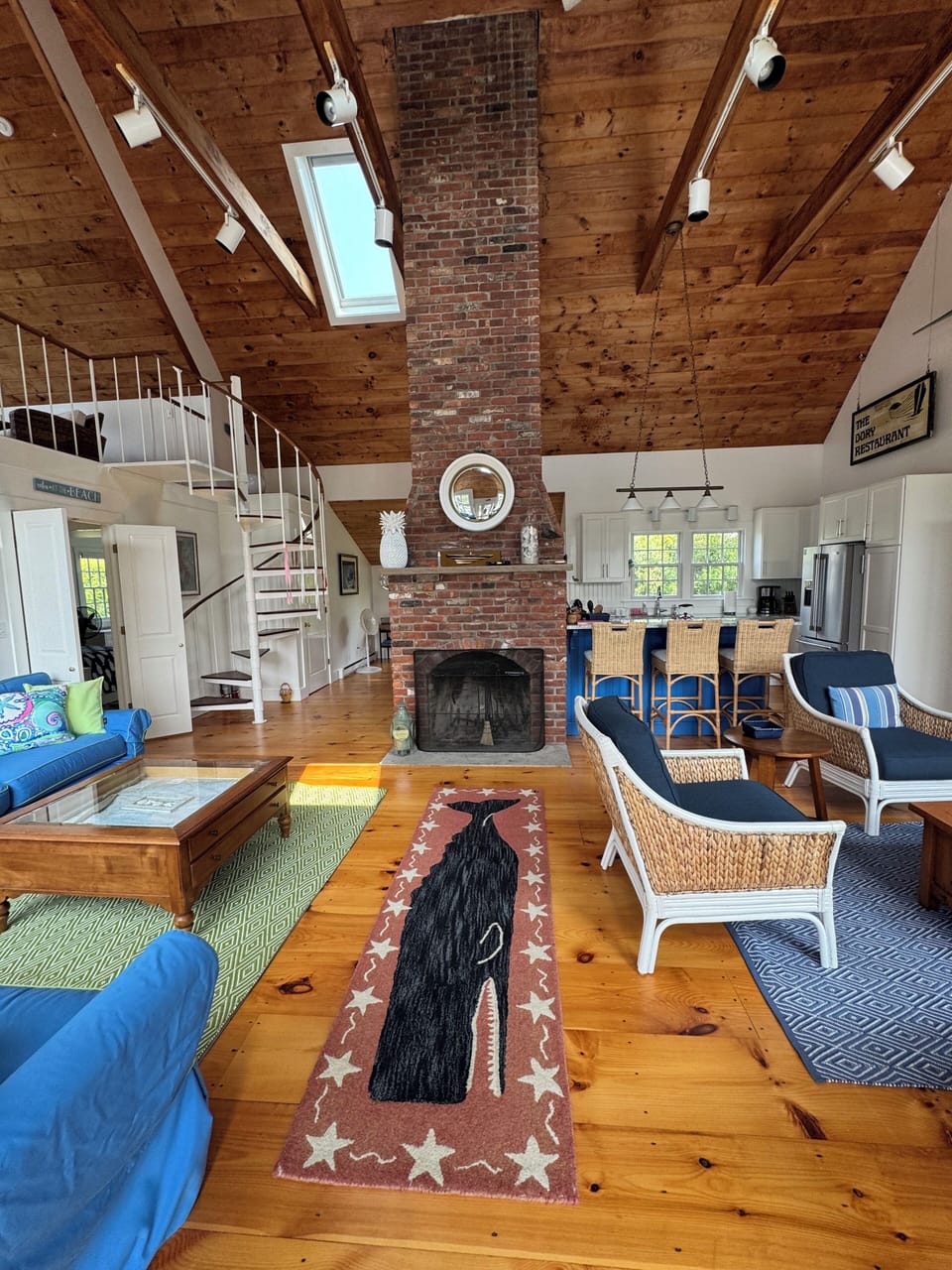 Welcome to Shooting Star! This is the view you get when you walk in the house.