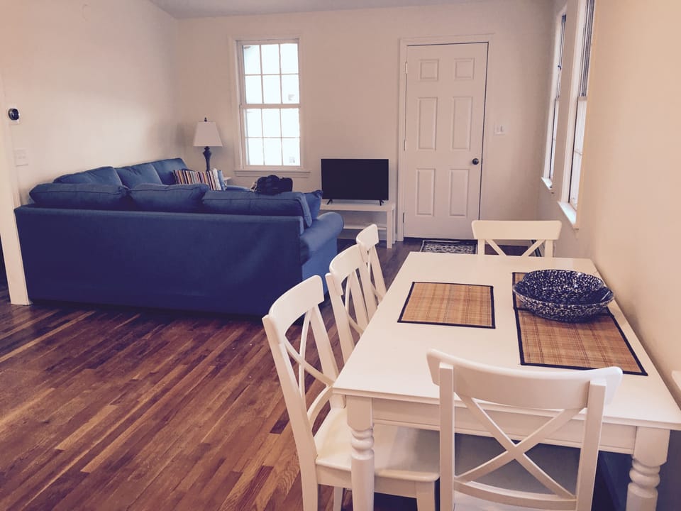 Open floor plan living room and dining area