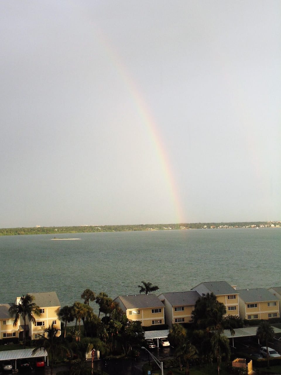 Rainbow voew from the bay-side balcondy