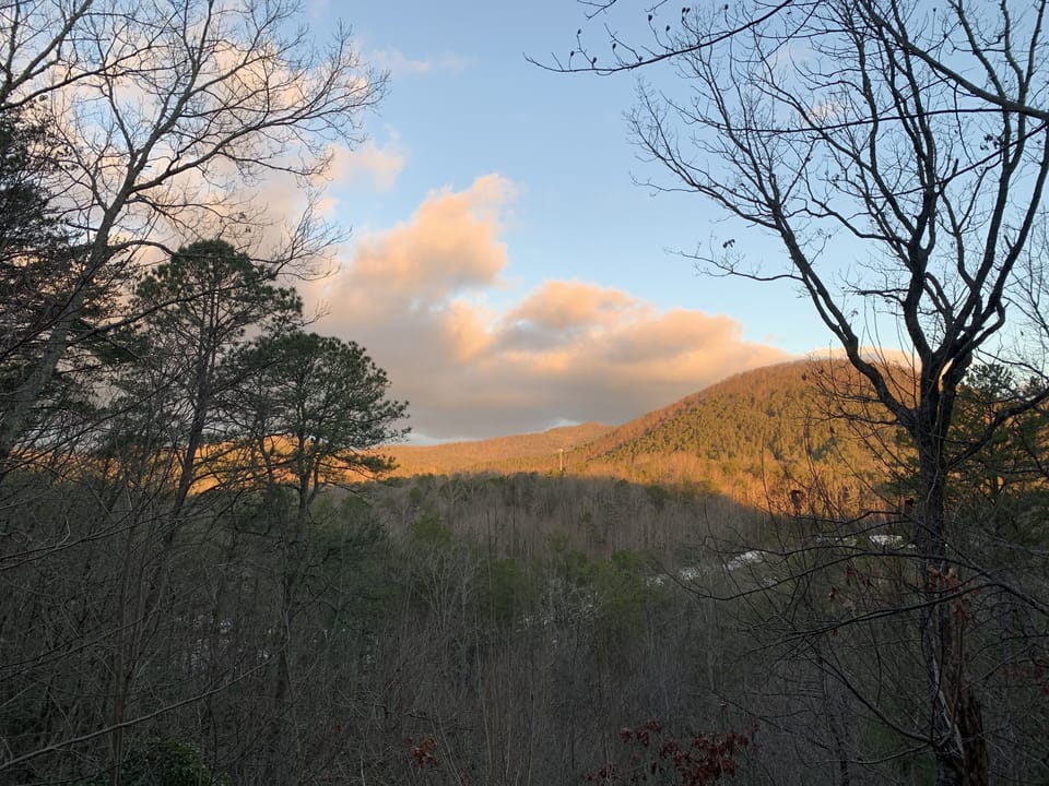 View from the deck in winter 