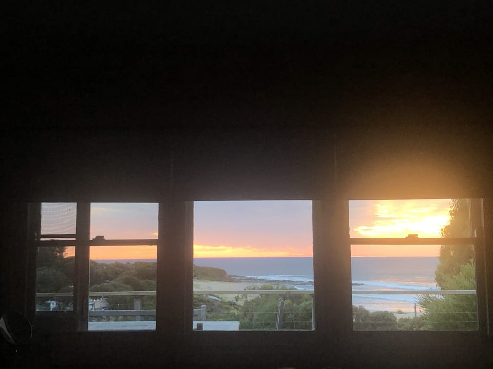 Master BR sunrise view. Check the beach & surf conditions from bed!