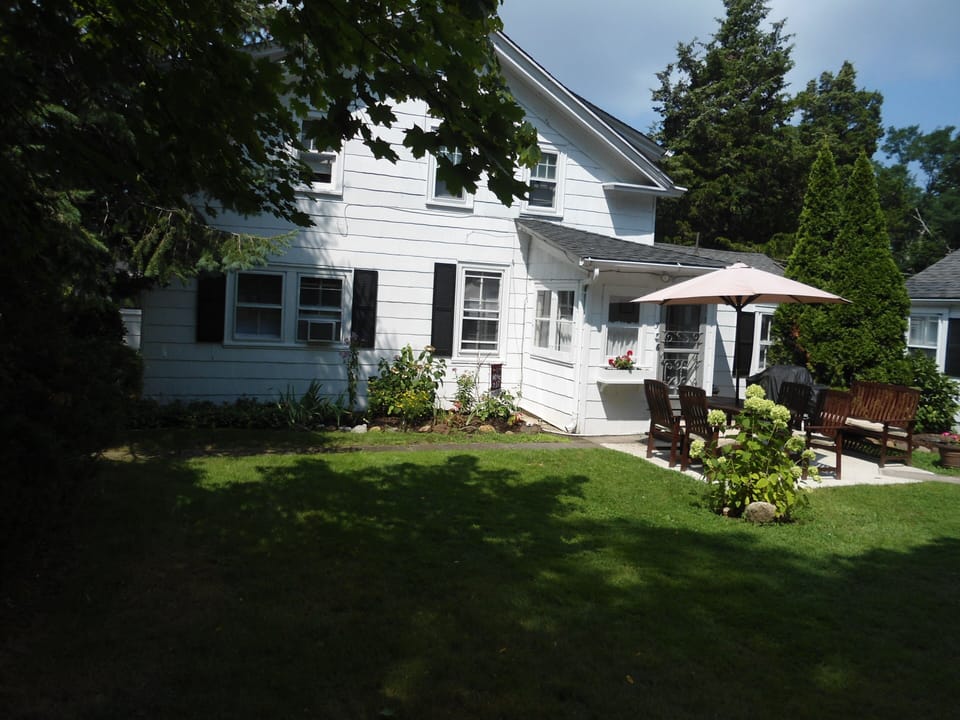 Private lawn area to spread out and enjoy.