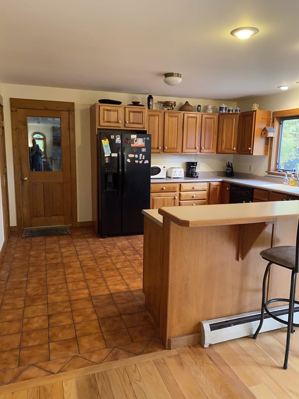 kitchen leading to mudroom/laundry