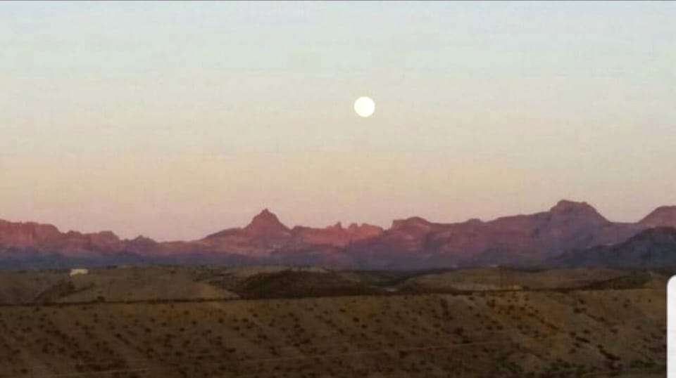 Backyard mountain view