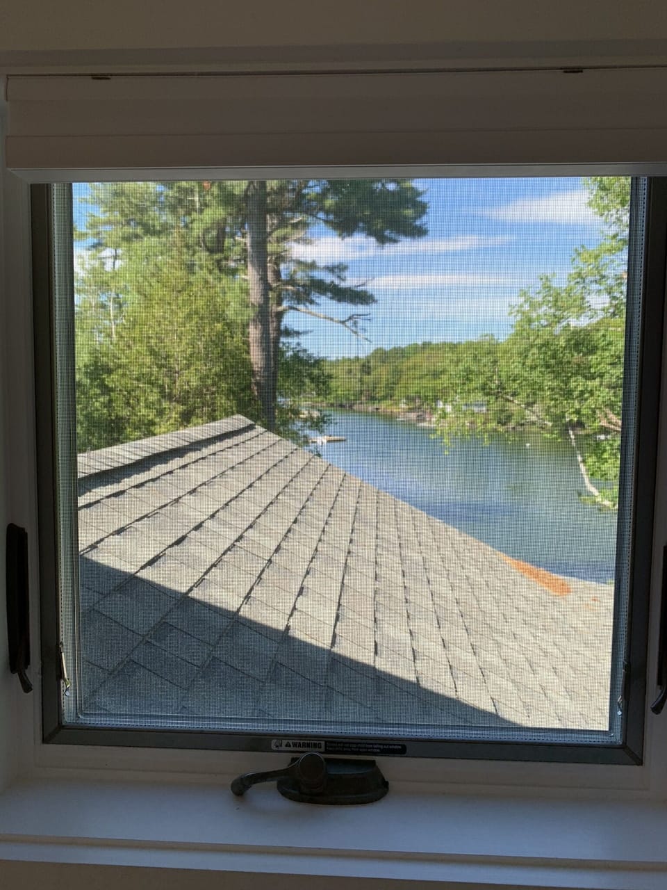 Morning view from upstairs bedroom