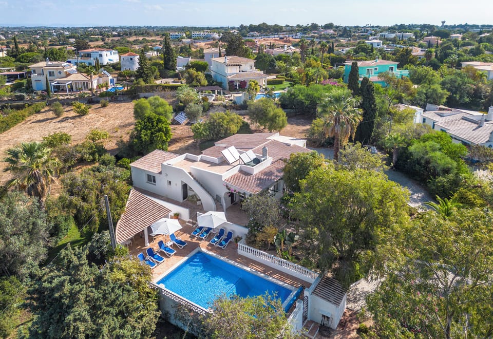 Aerial photo of the villa
