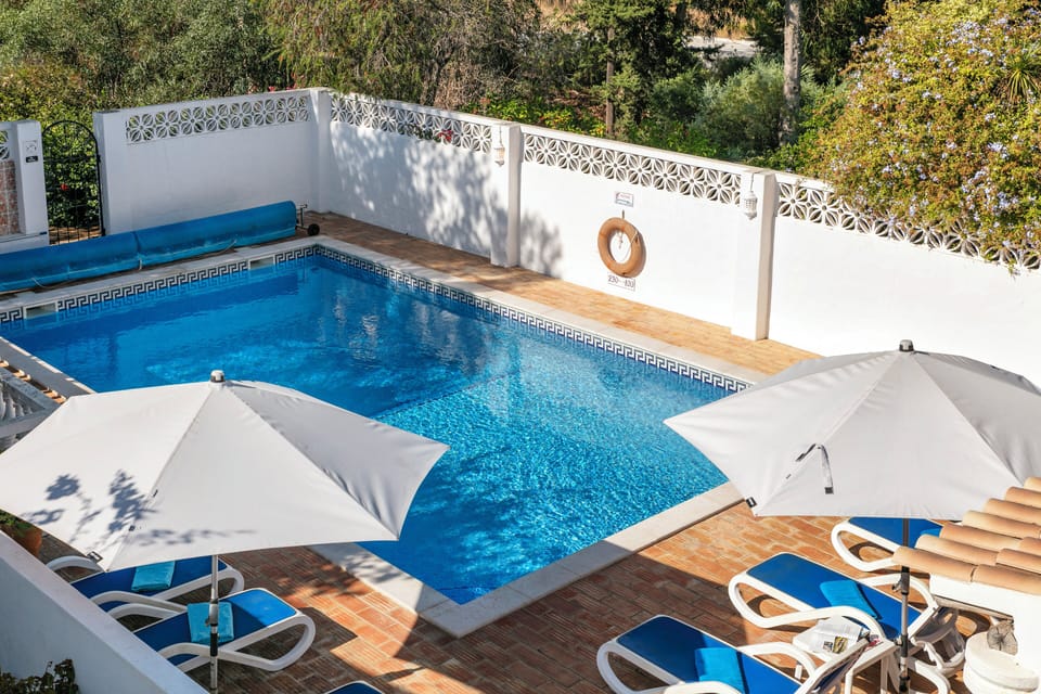 Gated  private pool area