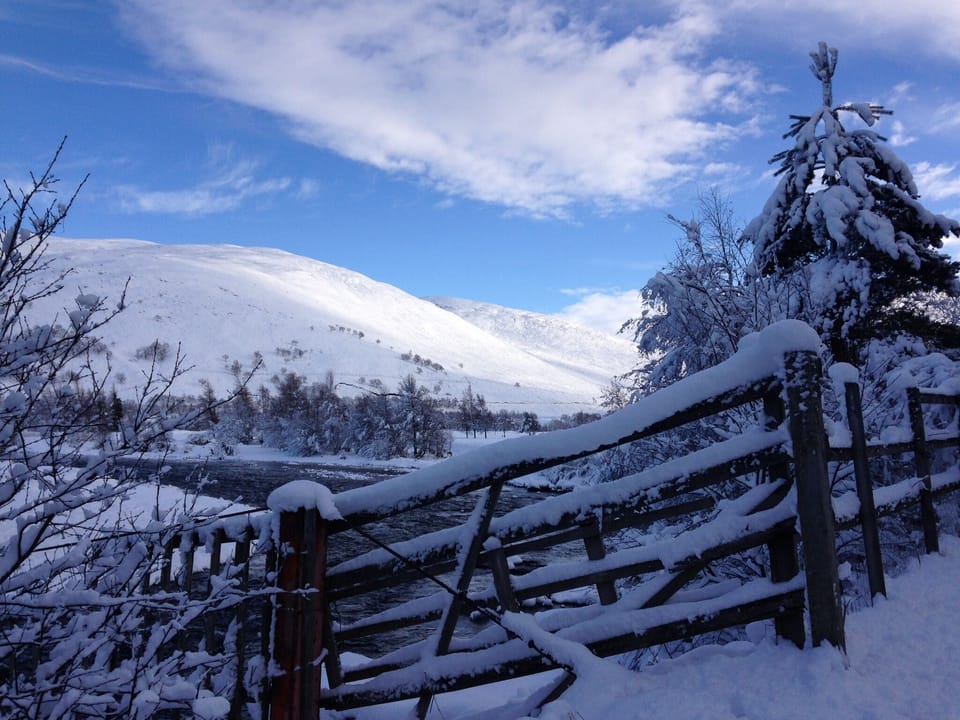 Local view of Braemar in winter
