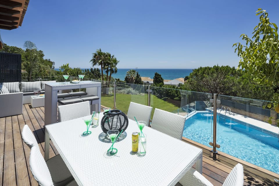 Large terrace with great views off the first floor lounge area.