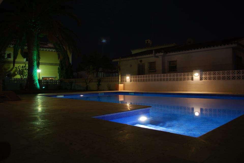 Pool at night