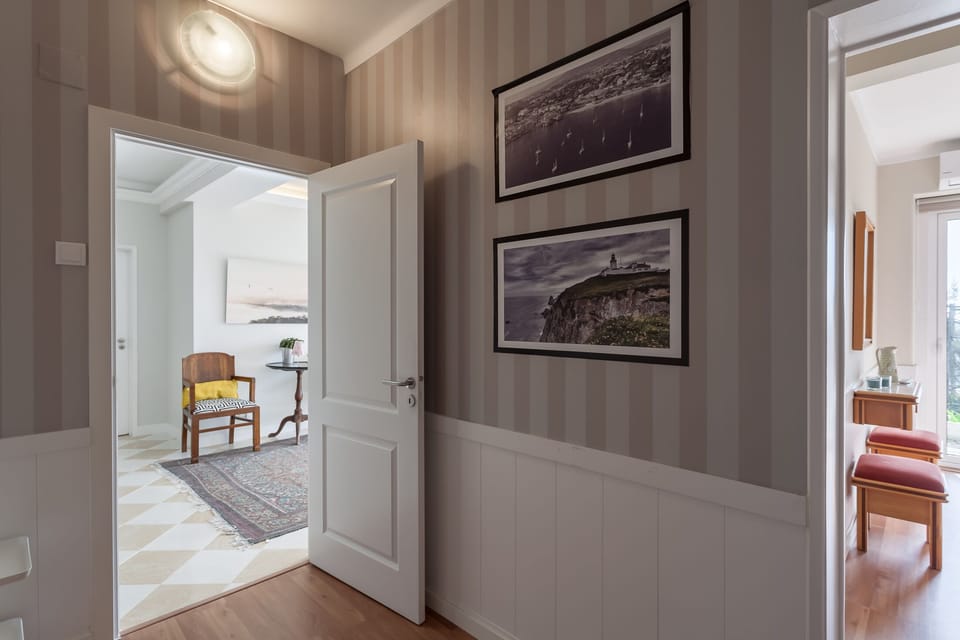from the bedroom hall to the main hall