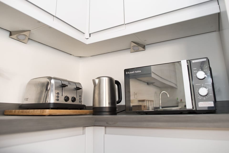 Toaster, Kettle, Microwave