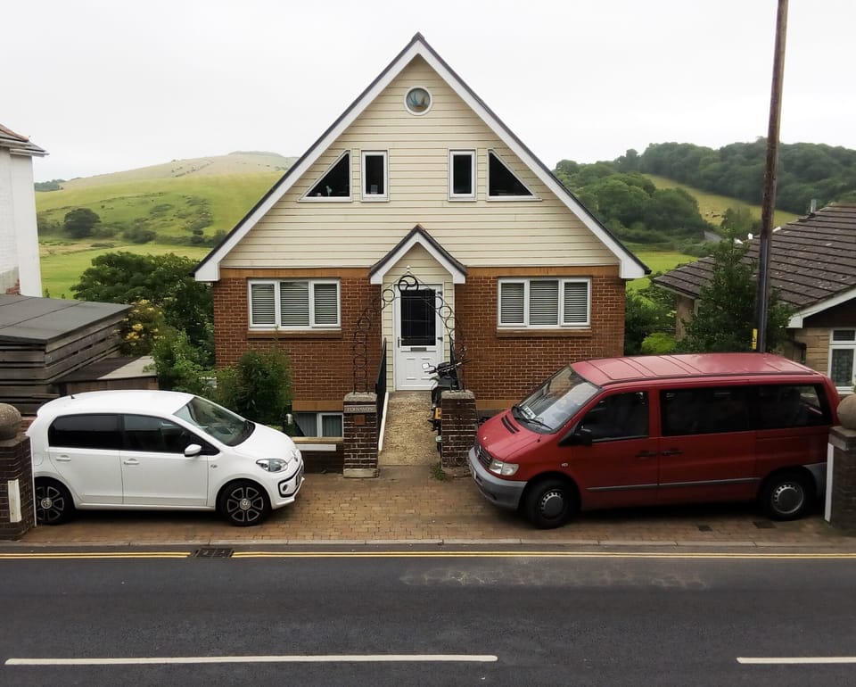 Dedicated Parking - Minibus shows how much space you have for your car.