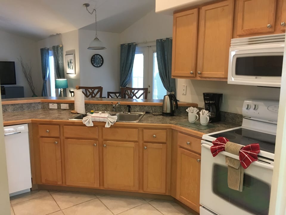 Open plan kitchen 