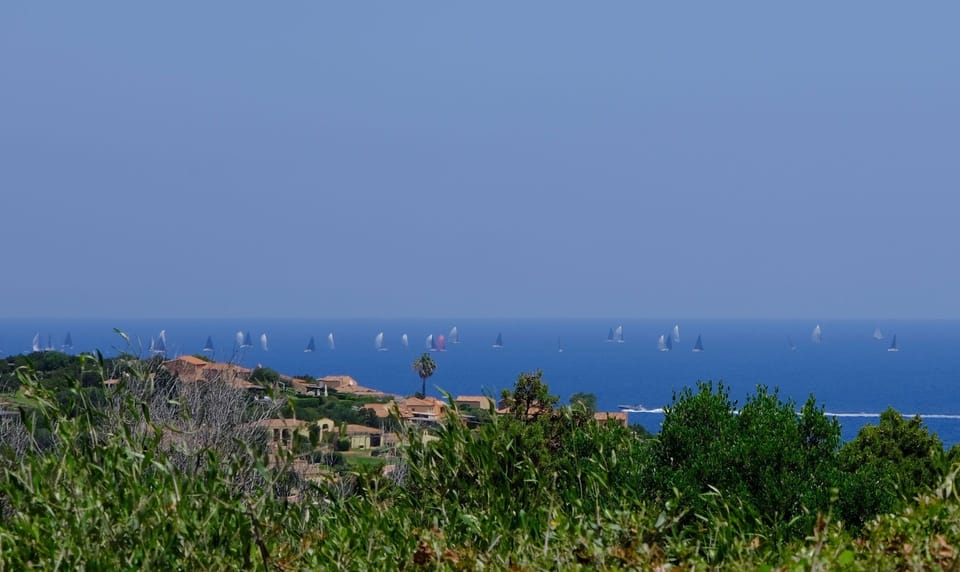 Regatta race day in front of the villa