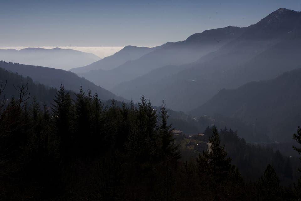 view of the valley from the terrace