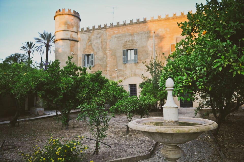 The orange garden with fountain