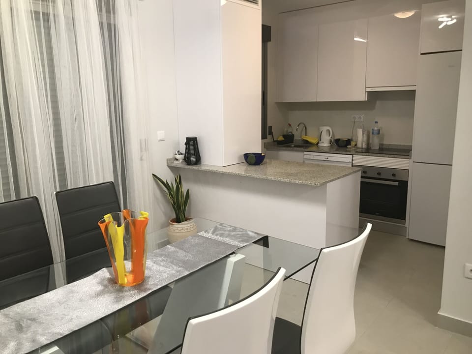 Dining and kitchen area