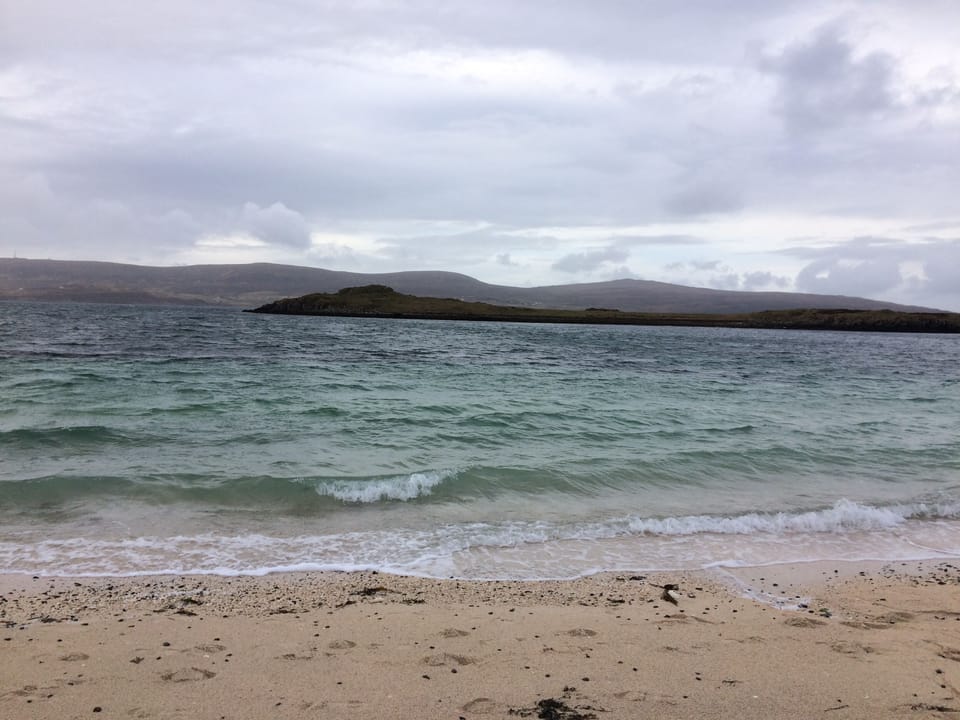 Coral beach in early February