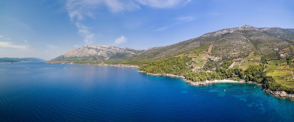 Korcula, Mt IIija, and my Home.  Located  in the wine region.   