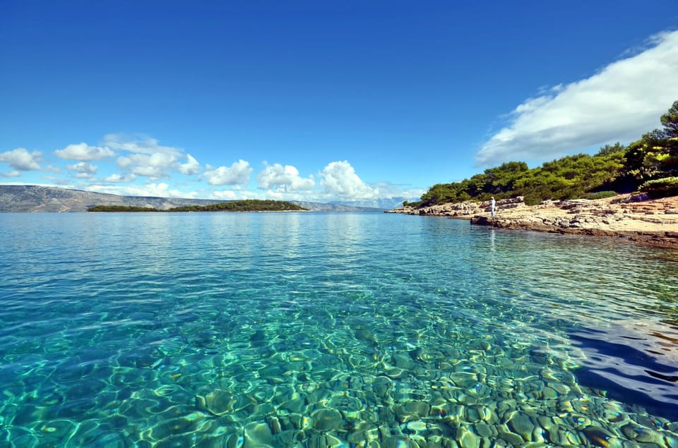 Crystal blue sea near Villa Agava