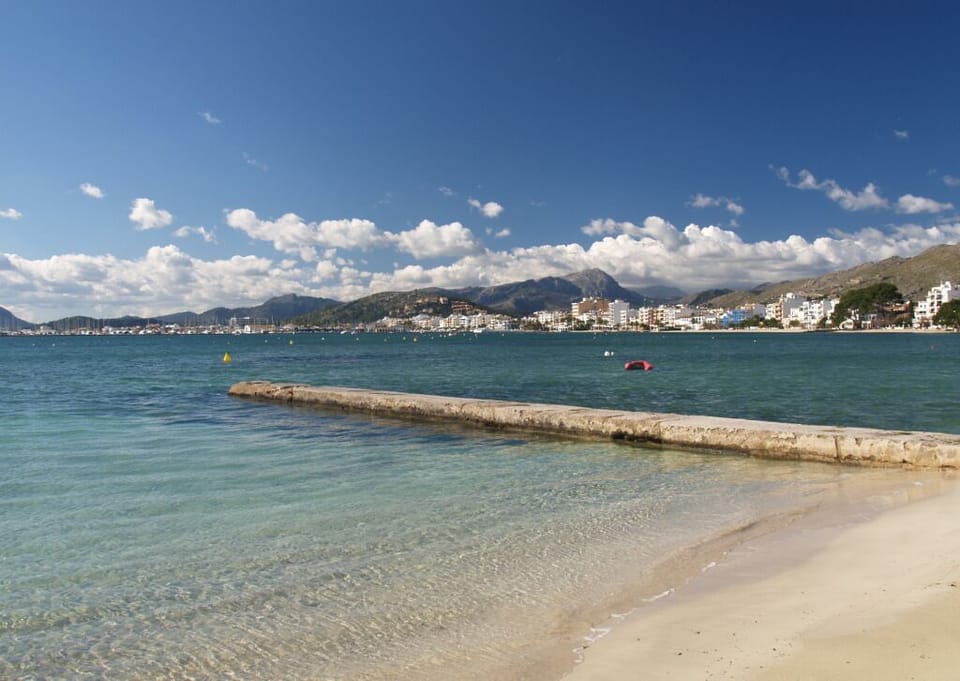 Nearby beach and Pollença Bay