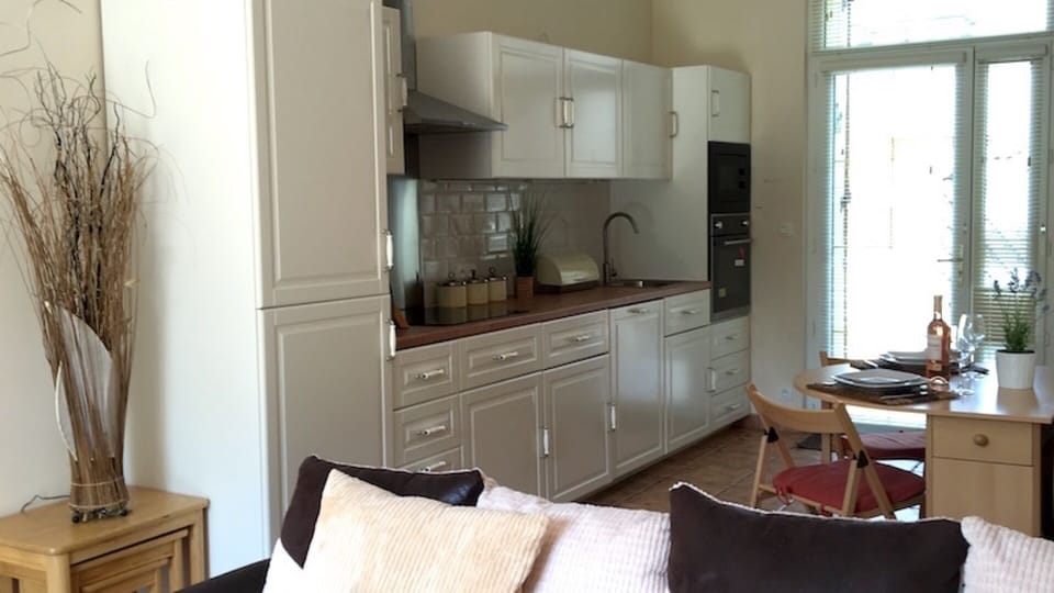 Newly fitted kitchen in apartment 