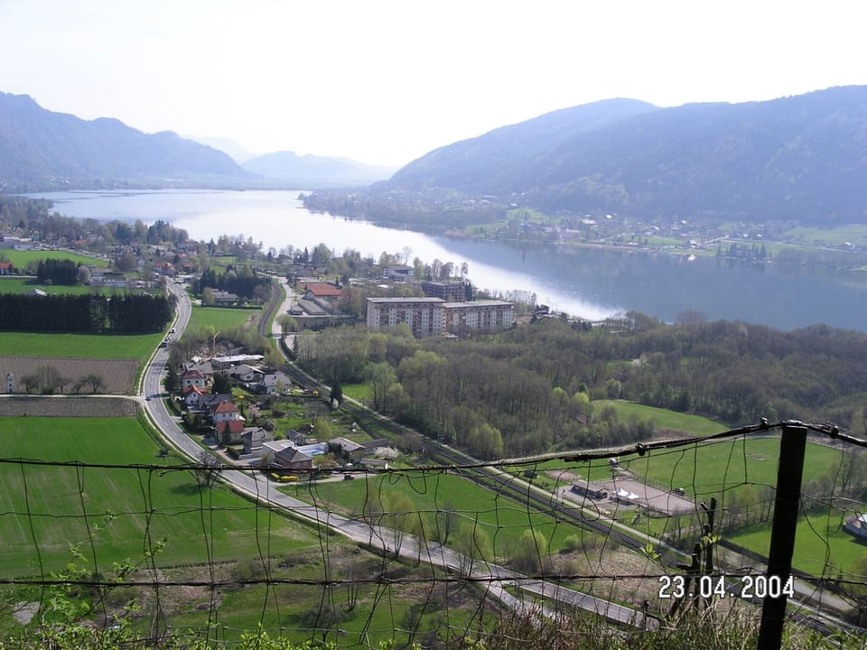 house viewed from the mountains