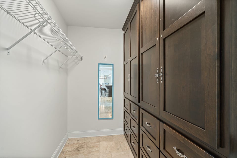 Walk-in master closet