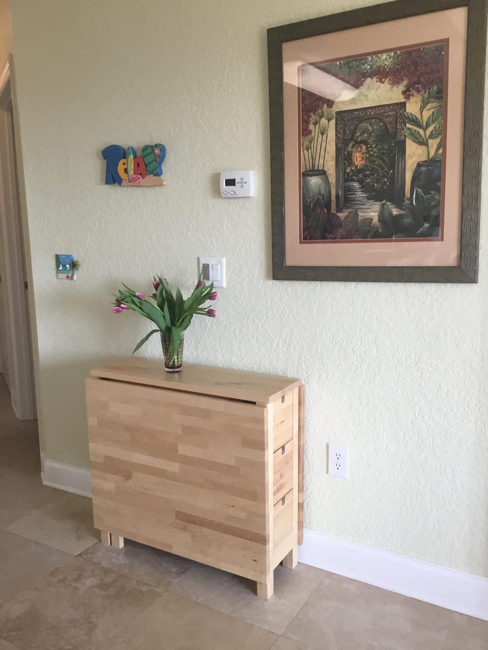 Kitchen table folded 