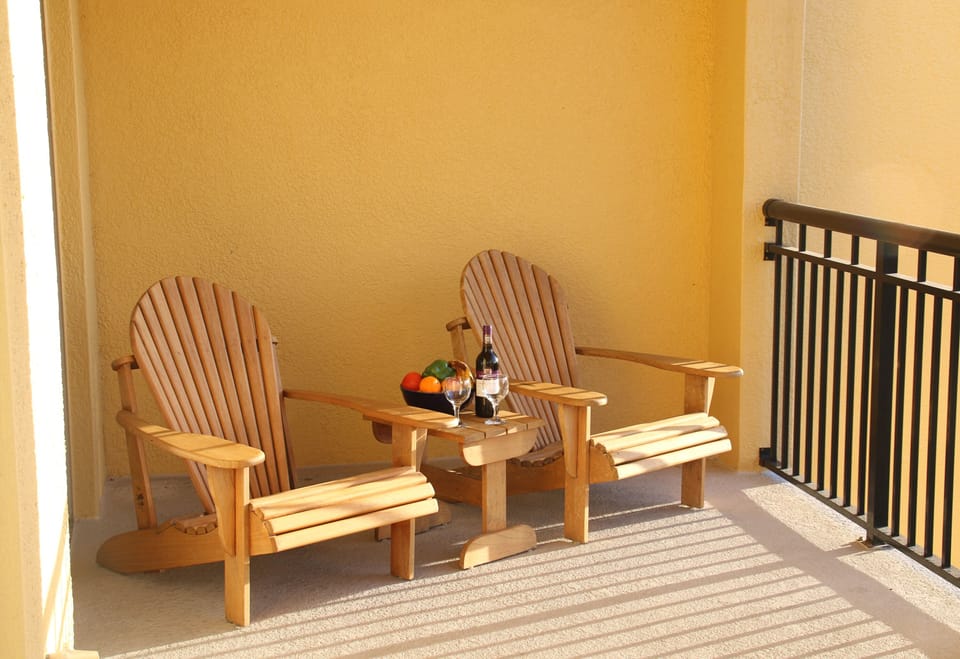Relaxing on the balcony