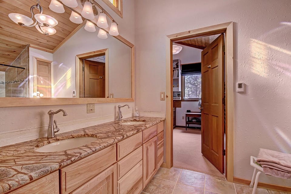Jack and Jill bathroom upstairs
