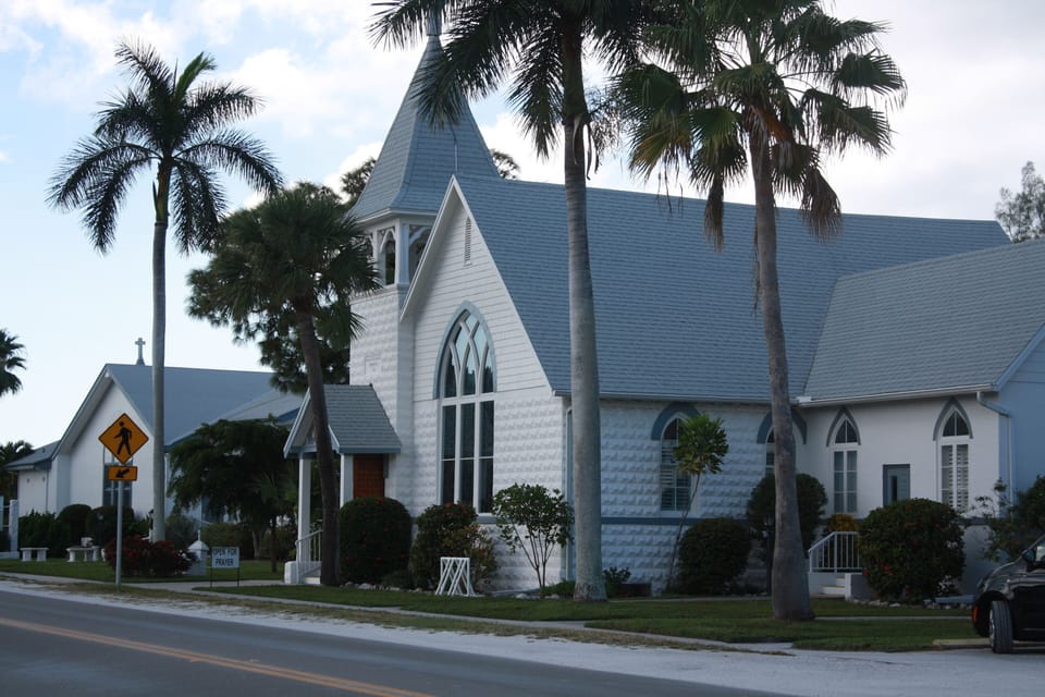 Historic church.  Right next door.  The sound of the church bell can be heard.