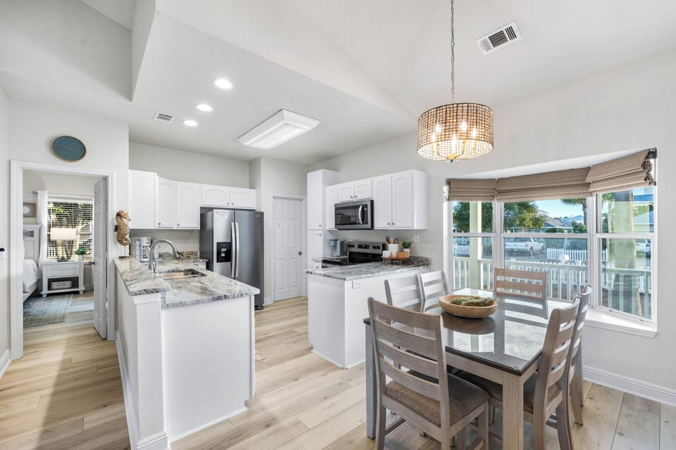 Kitchen and dining area