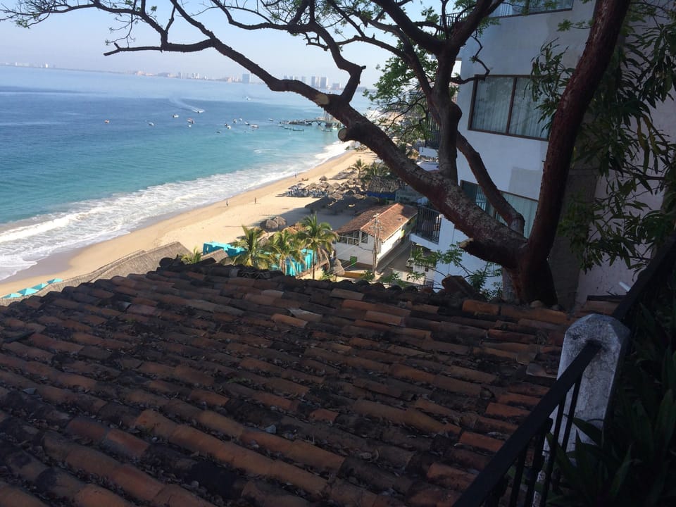 Beach from balcony