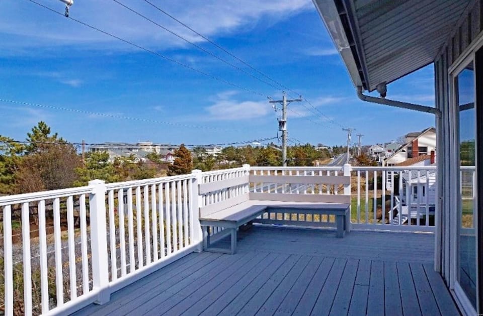 View down the deck