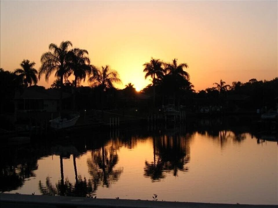Sunrise Waterfront View from the patio