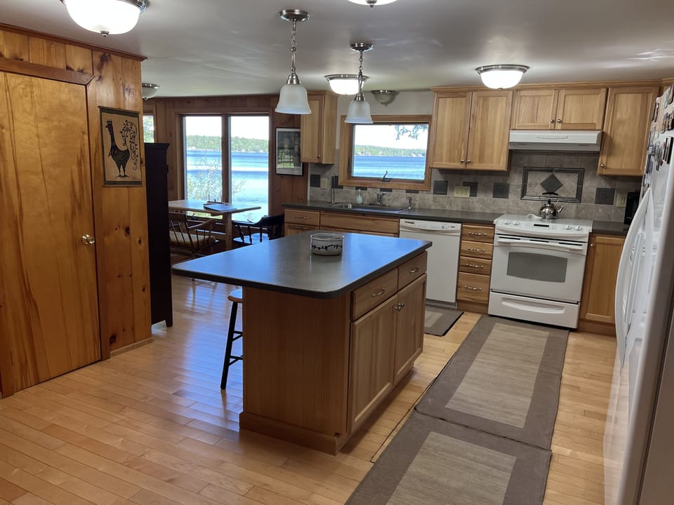view of kitchen from entry door