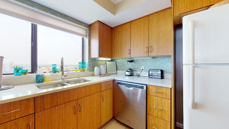 Kitchen area with Ocean Views