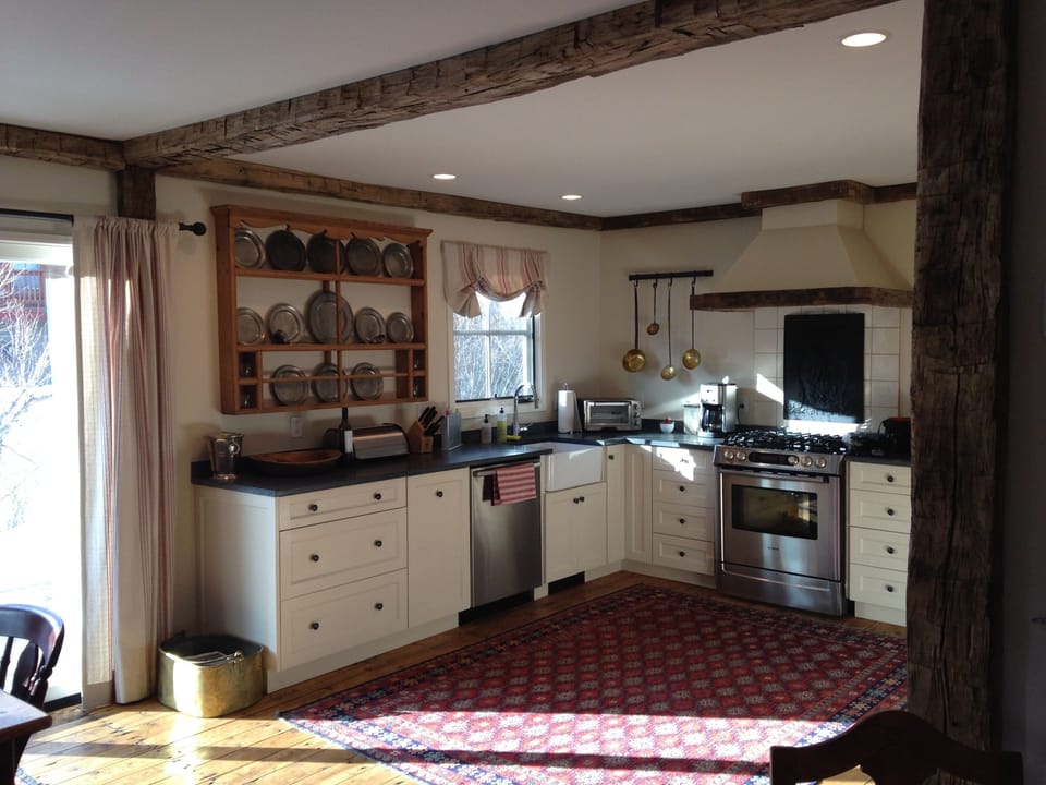 A fully equipped modern kitchen - with European flair.