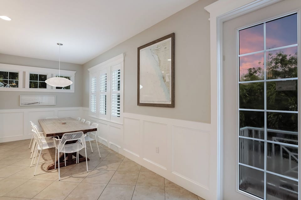 Dining table for ten guests