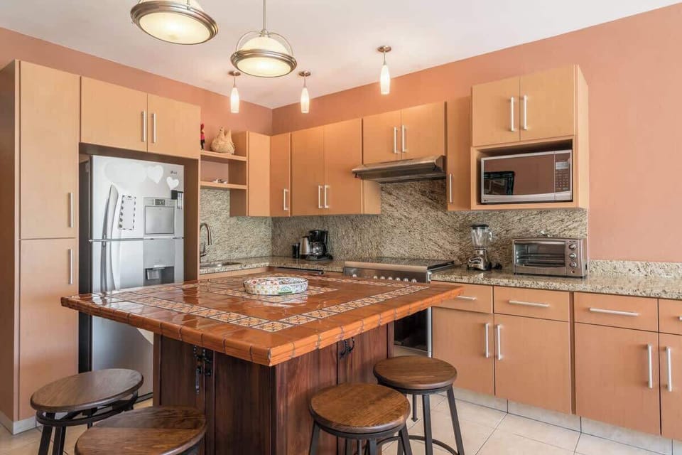 An Exquisite Kitchen with a Charming Island