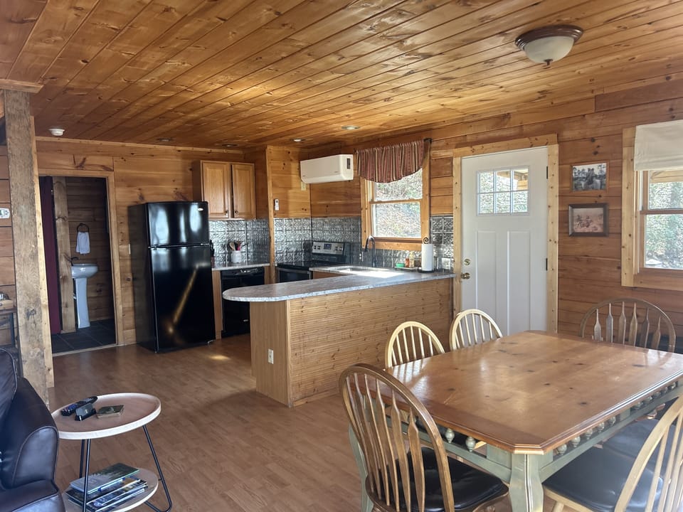 Full kitchen with everything you need to stay in and make a delicious meal. 