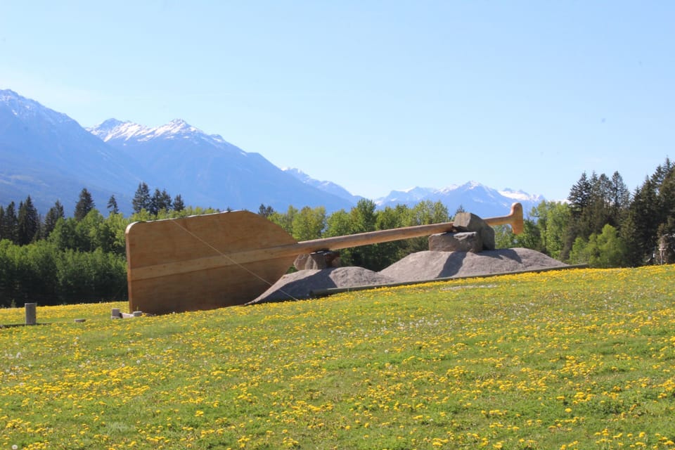 Over 60 feet long and 9 feet tall, the Worlds Largest Paddle is near the CWOL.