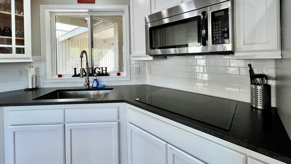 Main house kitchen with an induction cooktop