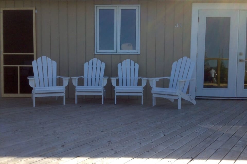 Deck chairs - Now this is what a vacation is all about. Ocean view and peaceful.