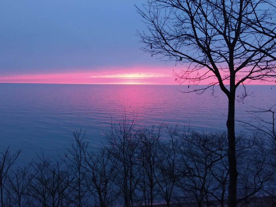 Sunset picture from back yard