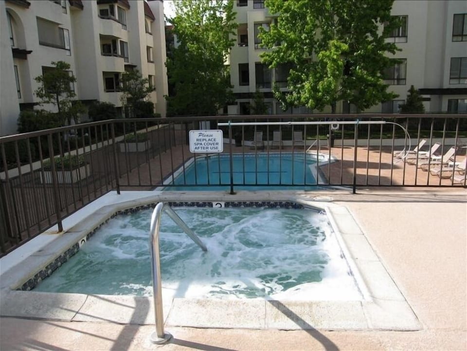One of Two Community Spas